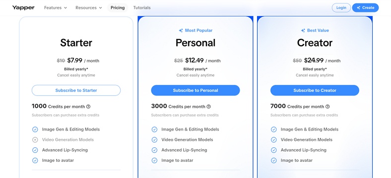 Yapper Ai Pricing Yearly.Jpg