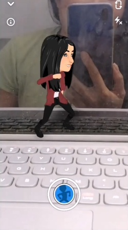 bitmoji on screen