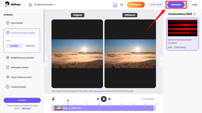 click download