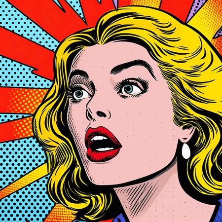 comic book style pop art