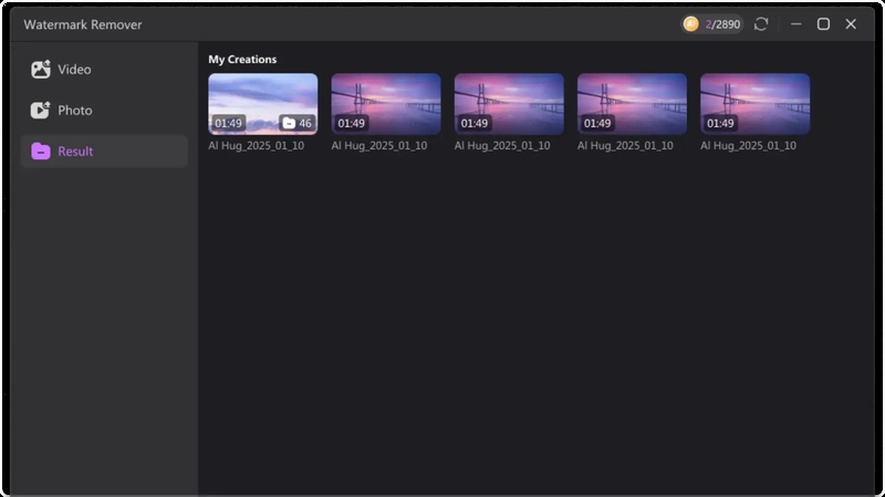 find clip in result