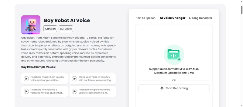 fineshare gay ai voice changer