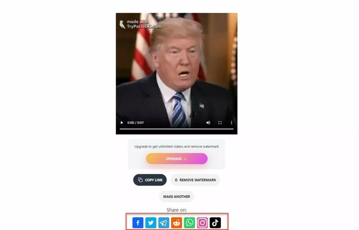 generate and share your video with ai voice