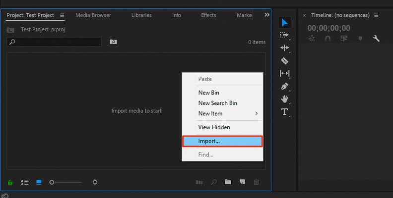import file