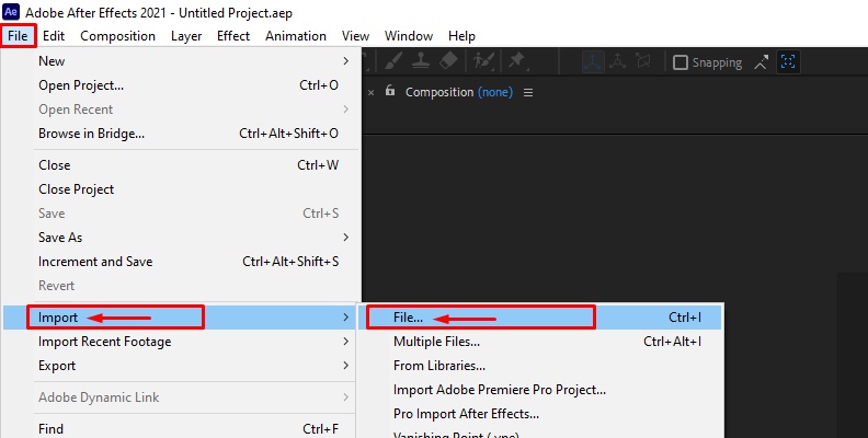 import grainy video