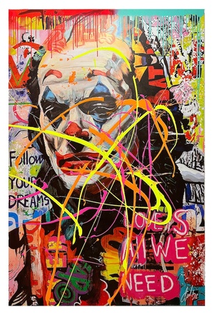 mixed media blend pop art