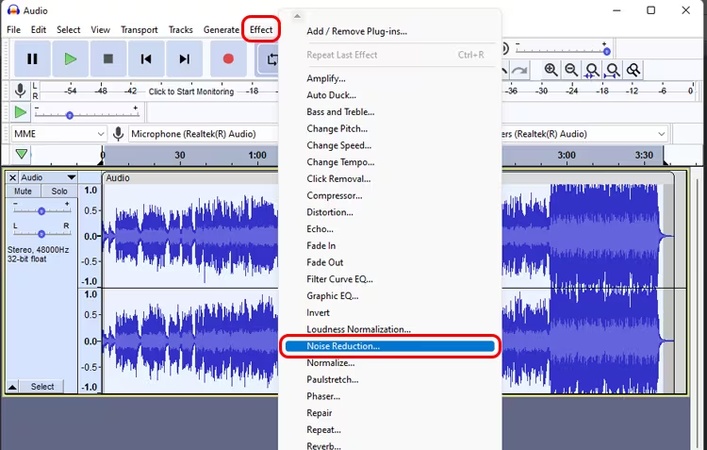 select noise reduction