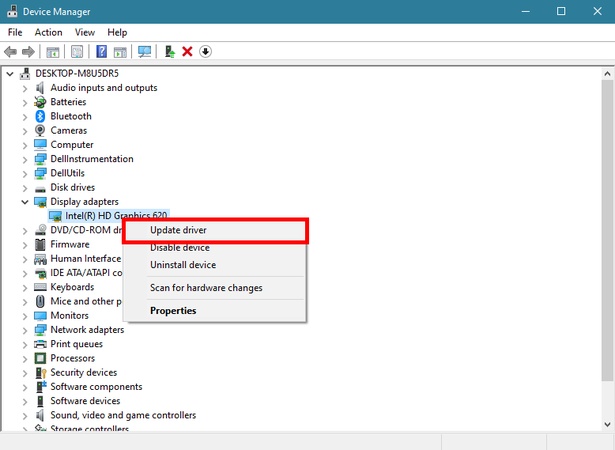 select update driver