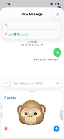 send the emoji talking