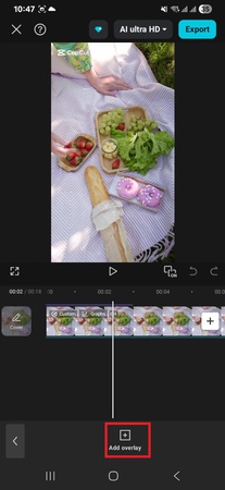 オーバーレイ追加