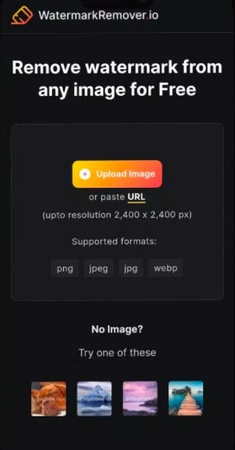 upload image watermarkremover io