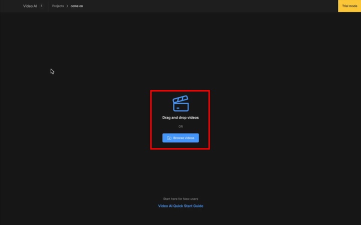 upload your video
