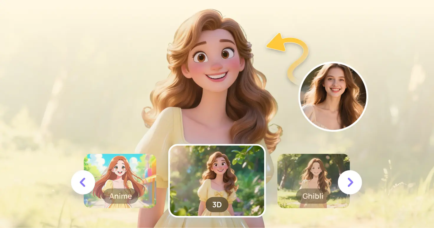 다양한 예술 스타일의 AI 소녀