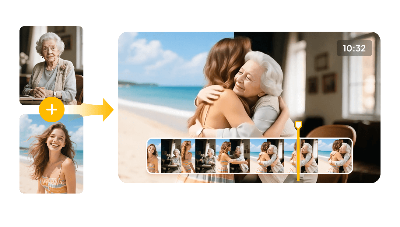 Generate AI hug videos flexibly