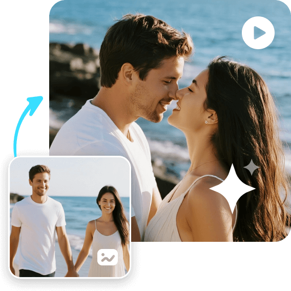 AIでテキストから鮮やかなキス動画を生成