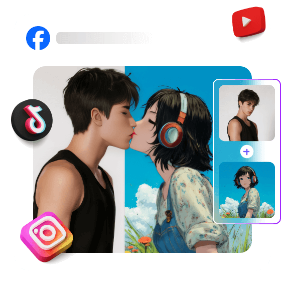 AIキス動画生成