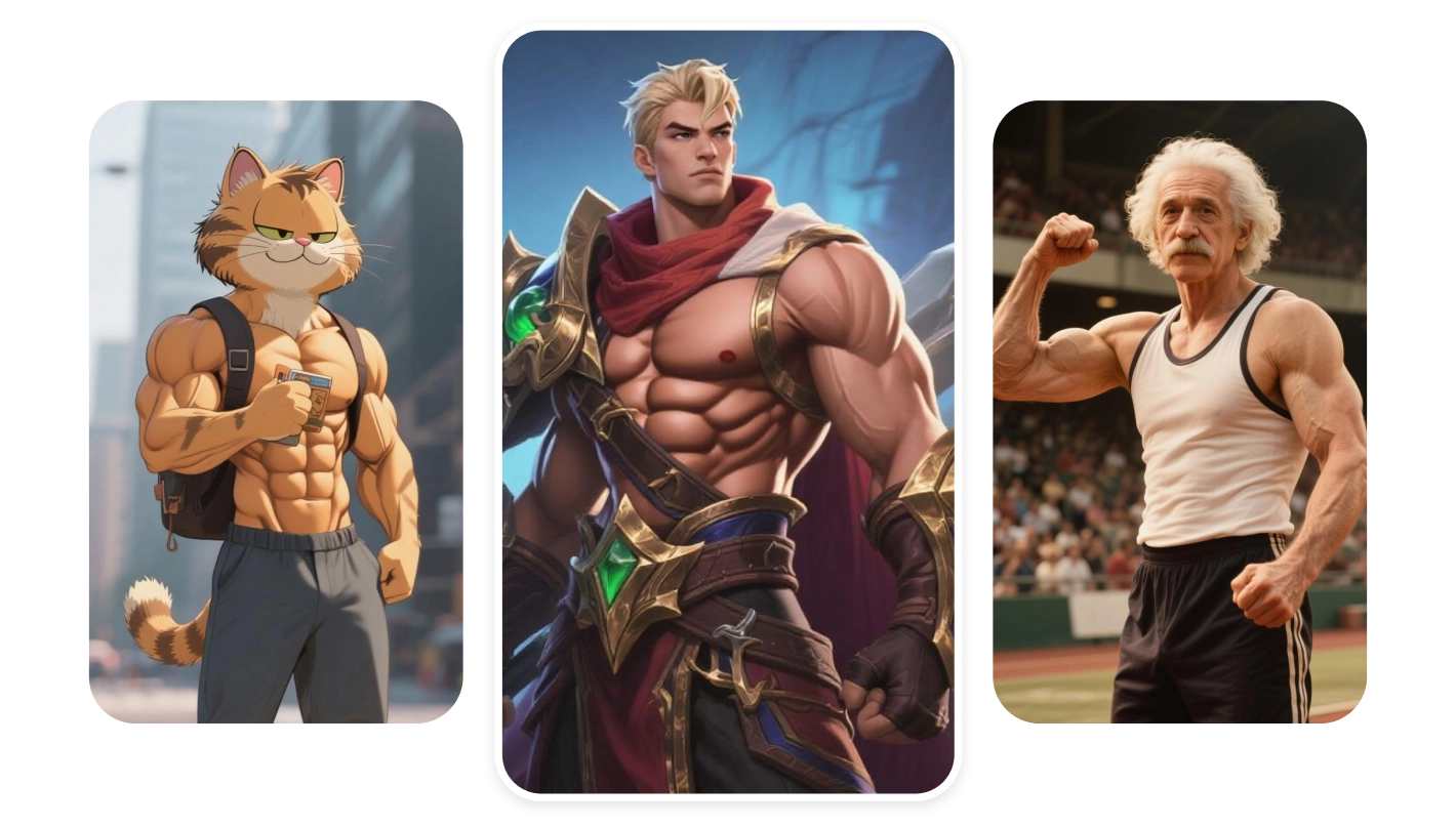 AI Muscle Transformation for Any Characte