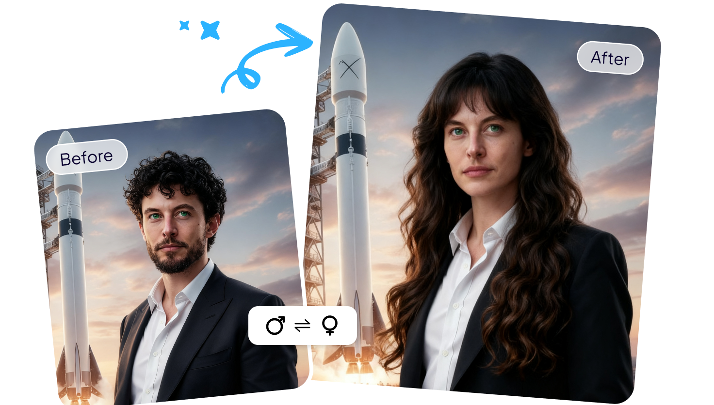 AI Effects Templates: Instant Gender Transformations