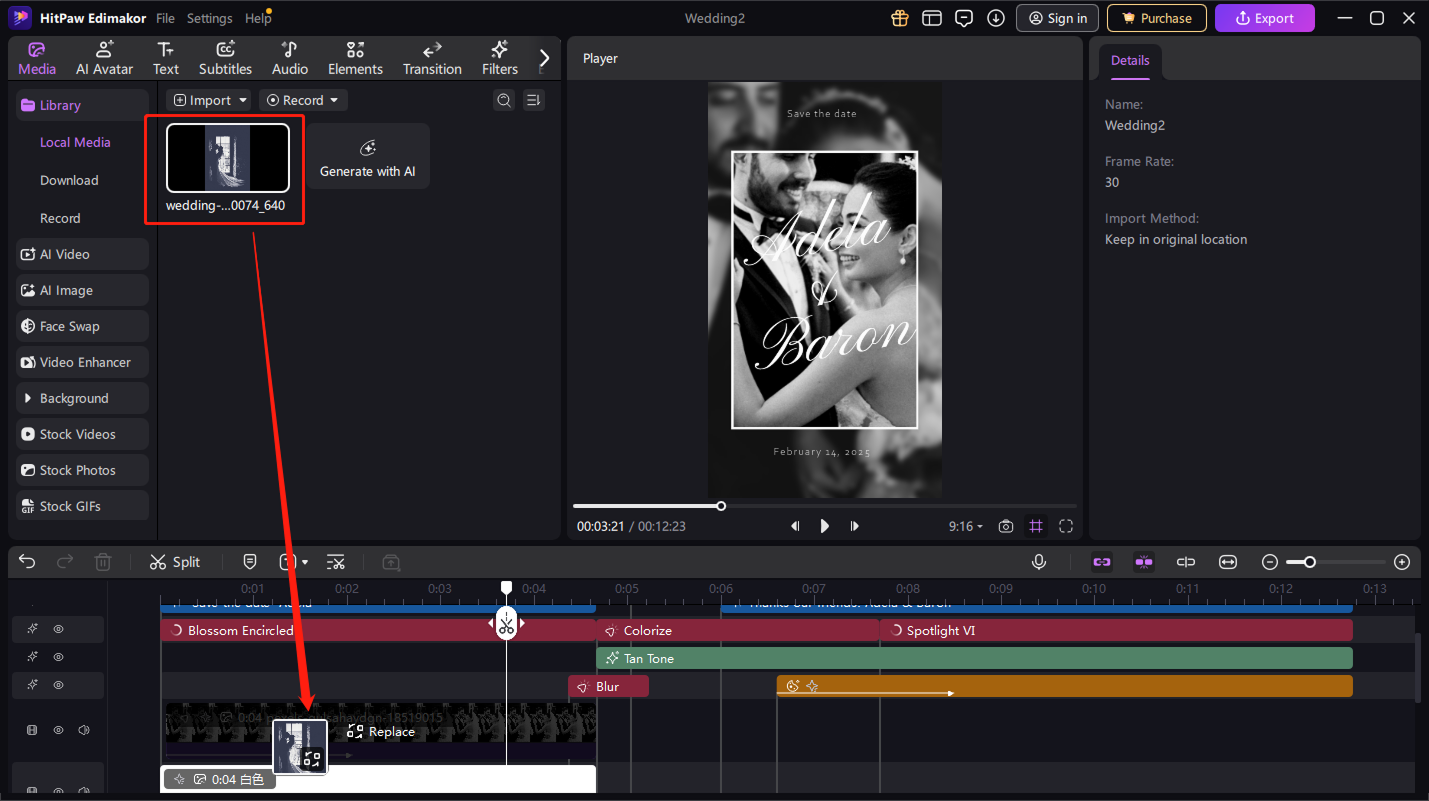 invitation video maker Step 3