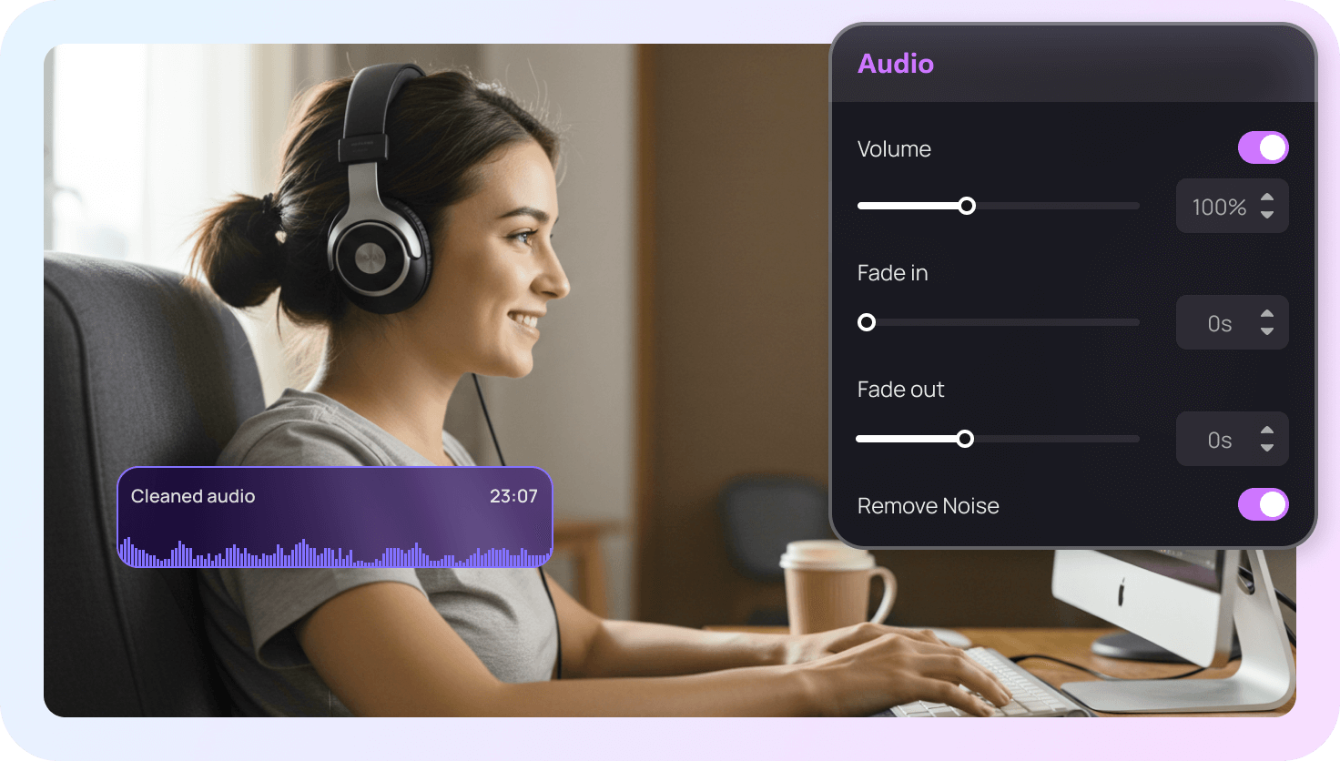 Edit and record audio
