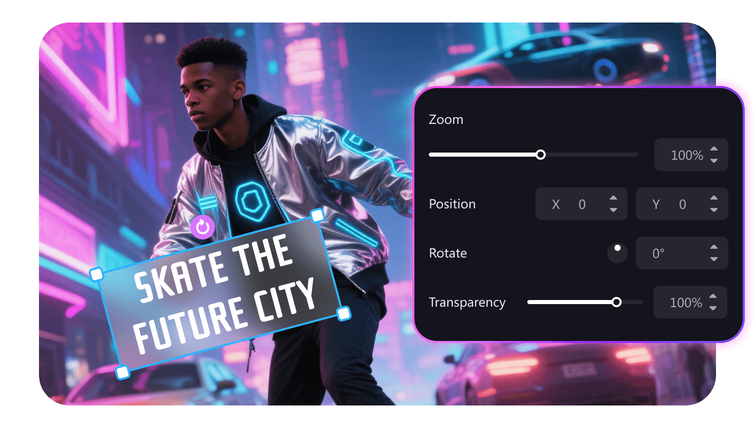 Customize Animated Text with Movement Control
