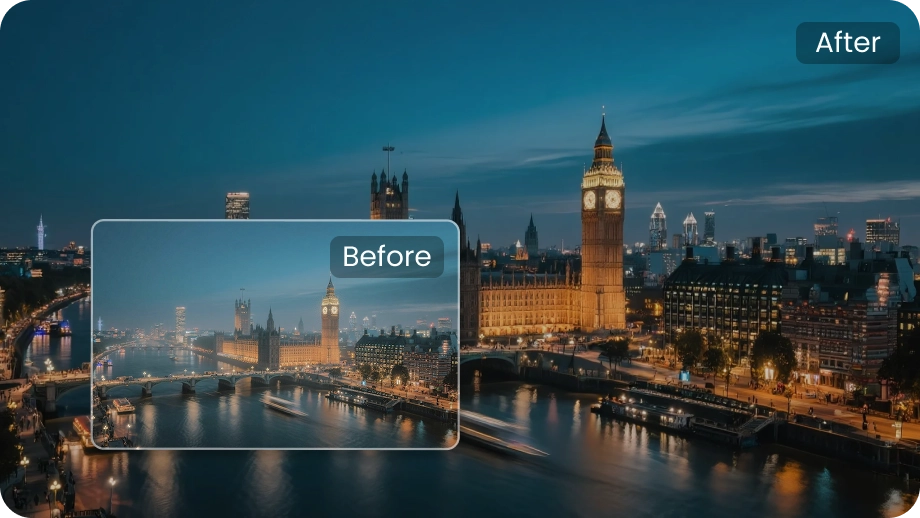 enhance dim video