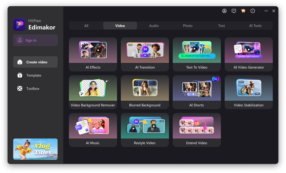 choose video to video
