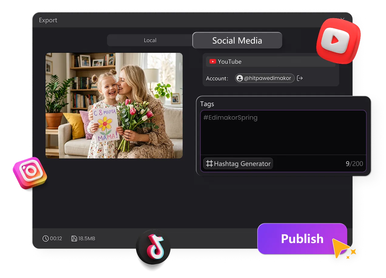 Share Video For Mom to get 40 Free AI Credits