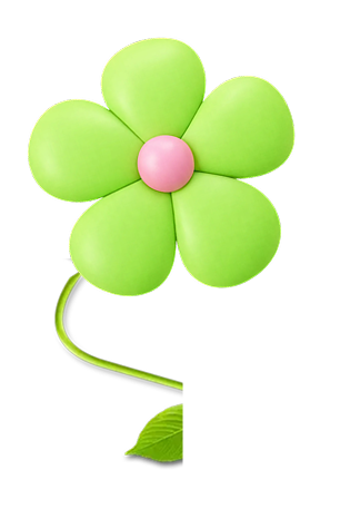 green flower