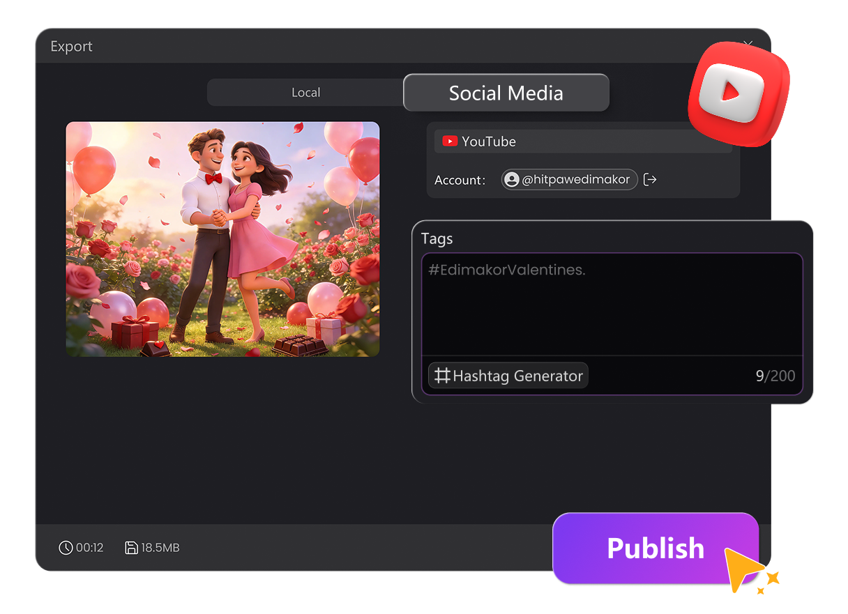 Create & Share Valentine's Video