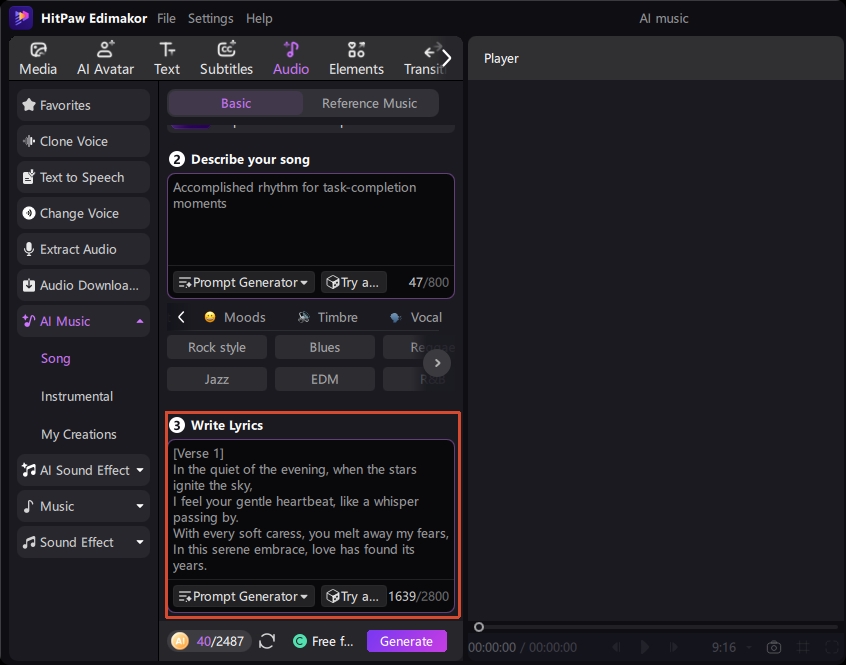 edimakor noteburner alternative add lyrics