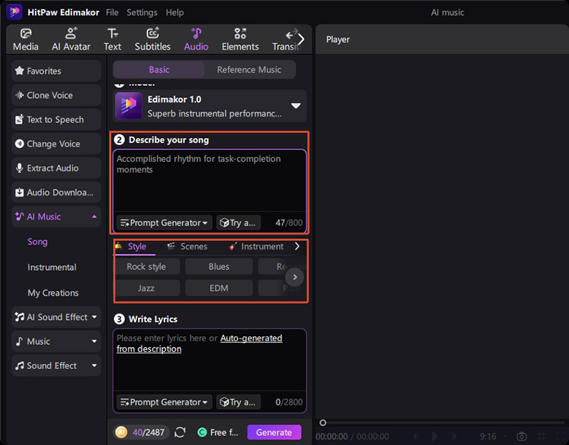 edimakor noteburner alternative describe music vibe