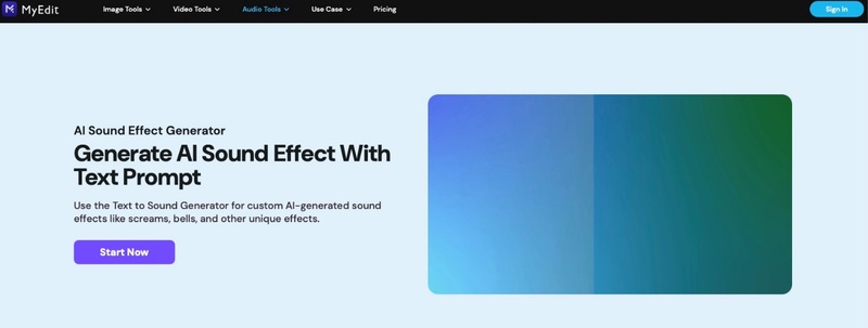 Myedit Ai Sound Effect Generator