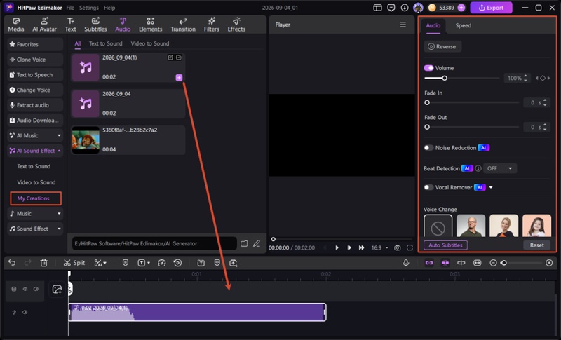 save and edit sound effects