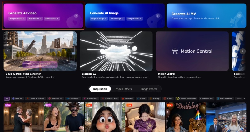 choose edimakor ai video generation mode