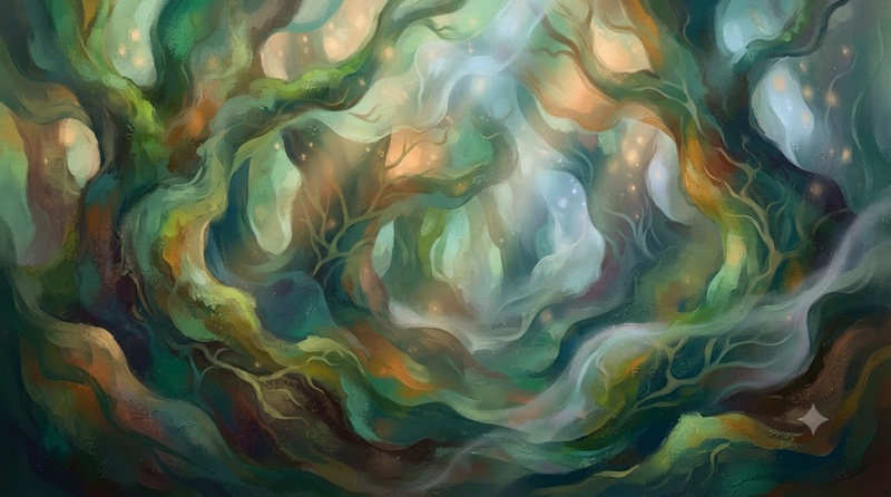 abstract forest echoes