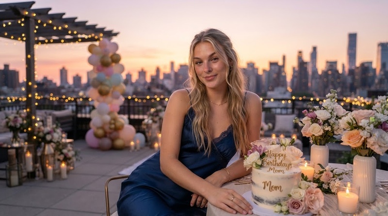 birthday sunset rooftop