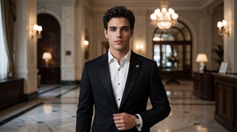 chatgpt classic black suit prompt