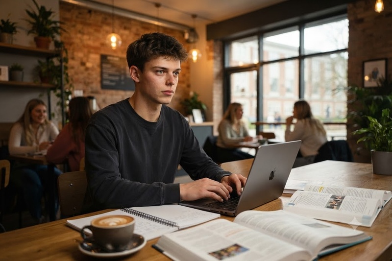 coffee shop study session