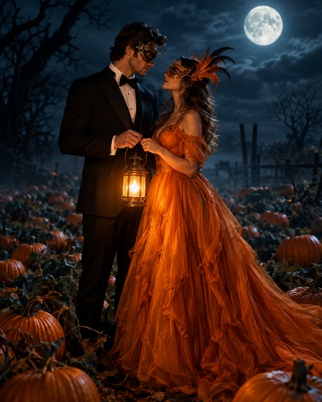 couple wearing masks
