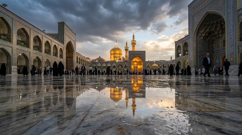 courtyard after rain