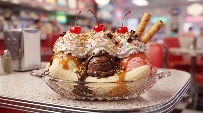 deluxe banana split
