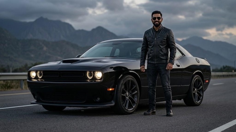 dodge challenger muscle car look