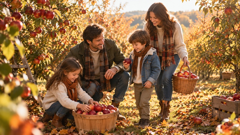 Prompt photo d'automne pour la famille