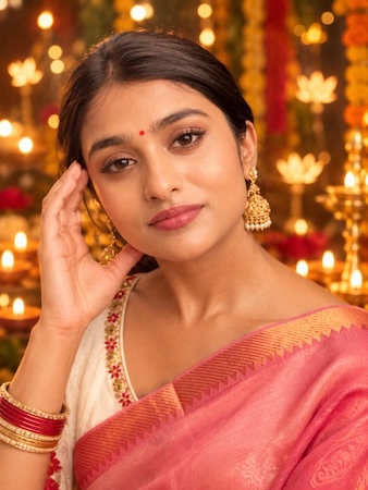 festive lights and diyas