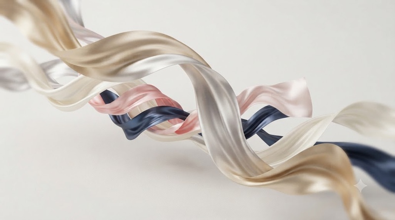 floating silk waves