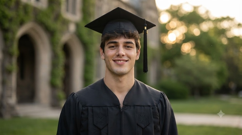 graduation day portrait