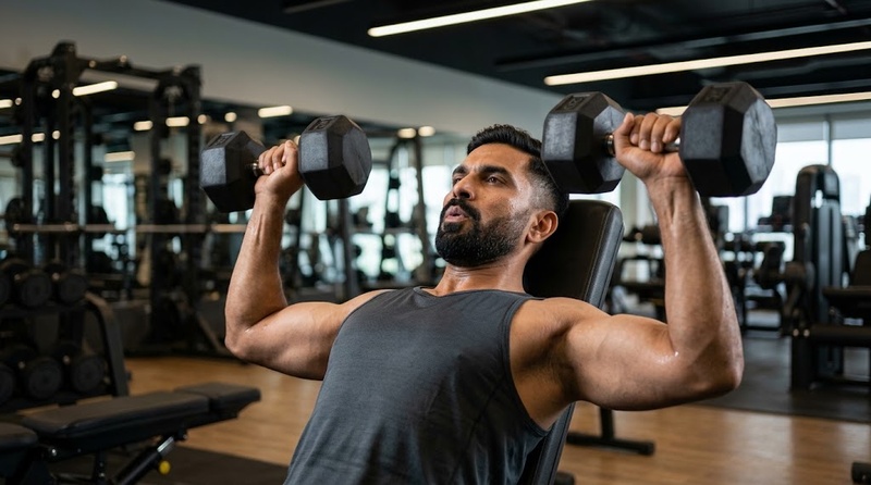 incline dumbbell chest press