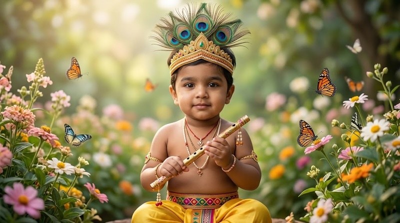 krishna playing flute