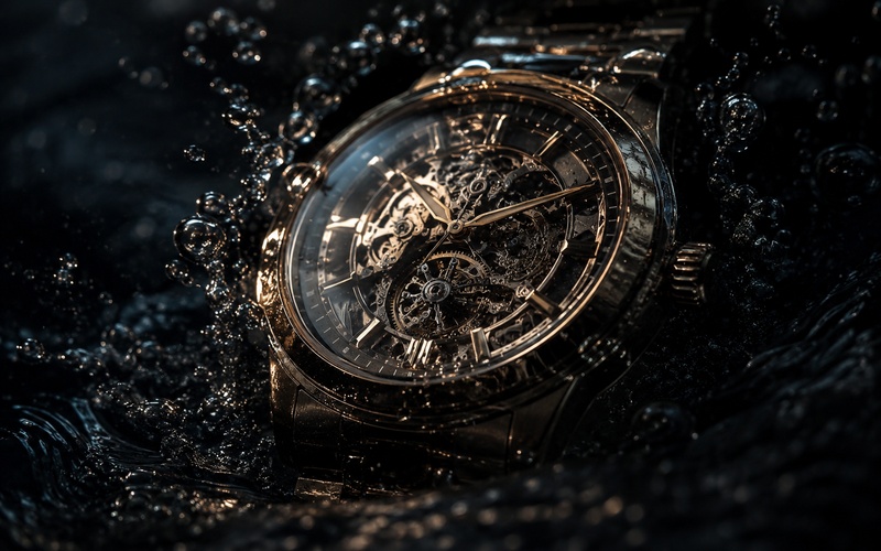 luxury watch underwater